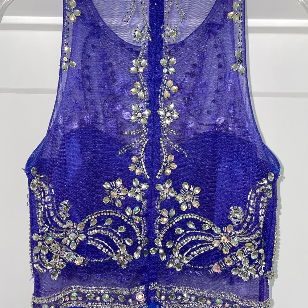 Blue Prom Dress Medium - Picture 5 of 7